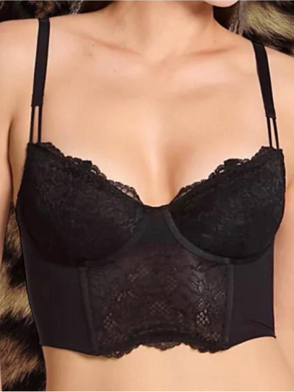 SHEIN Black Lace Top
